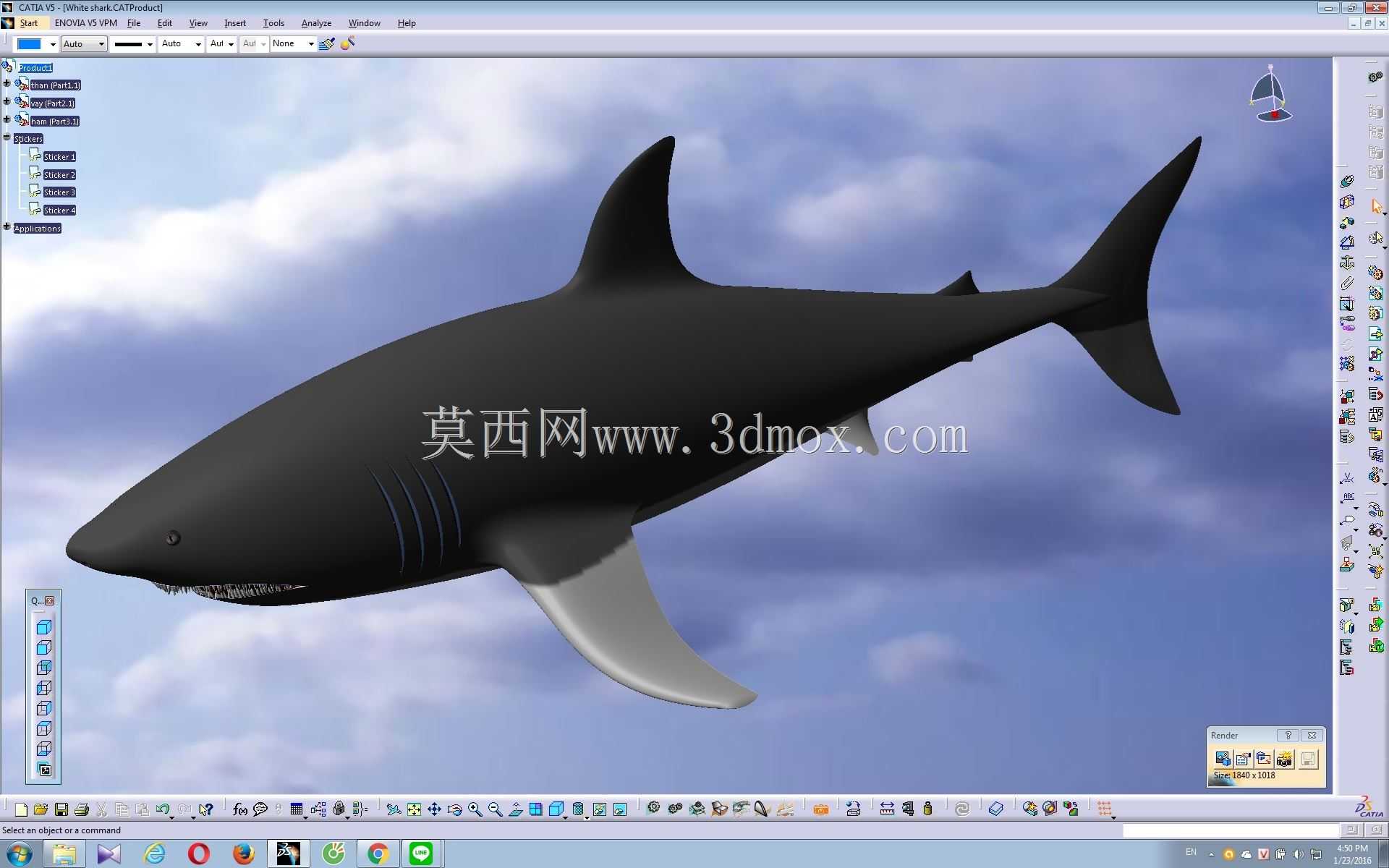白鲨-Catia