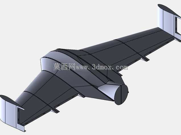 GZ-500飞翼无人机+肋骨+数控CAD