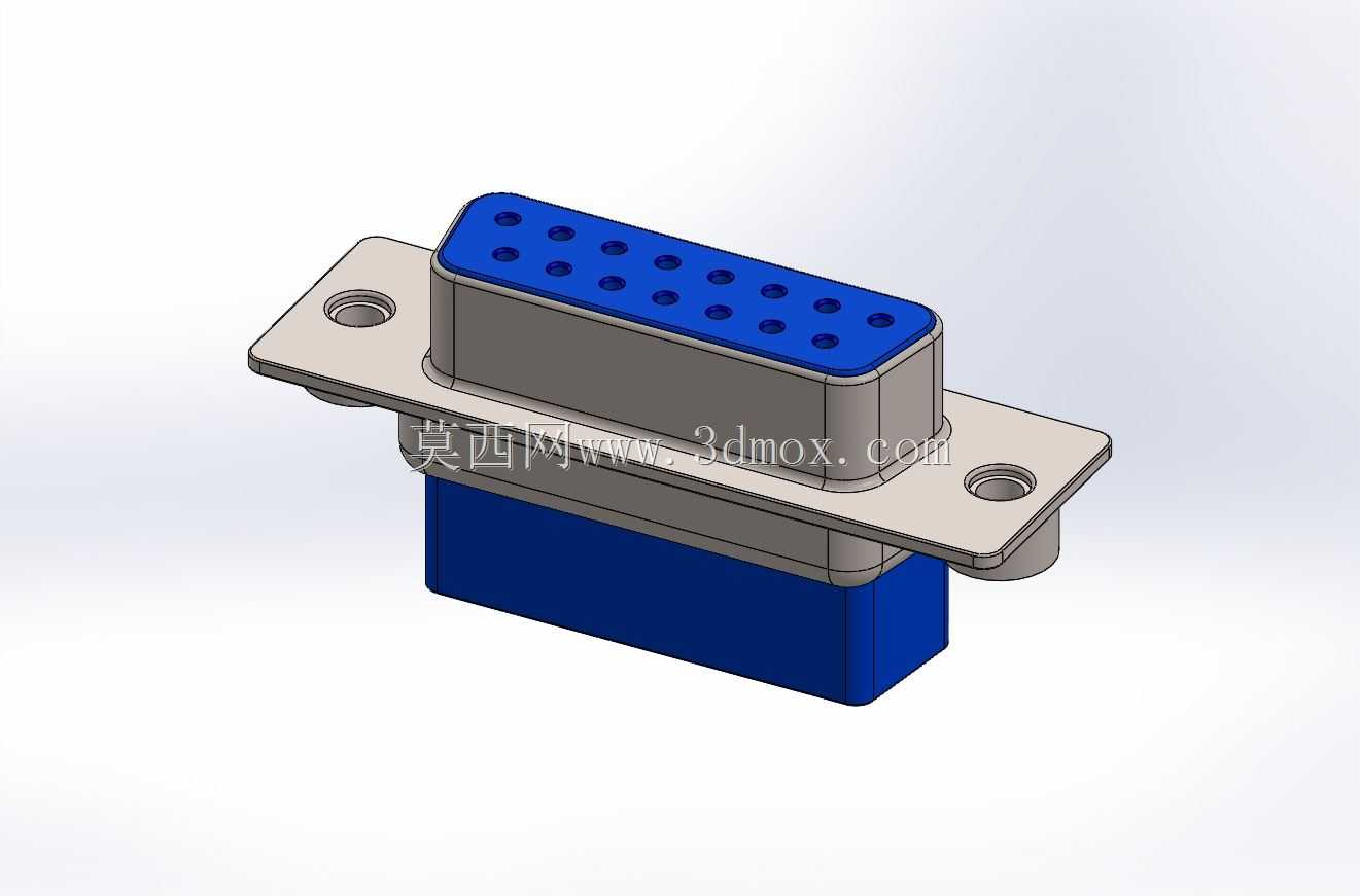 D\ U sub 15针,压接-SOLIDWORKS\\STEP