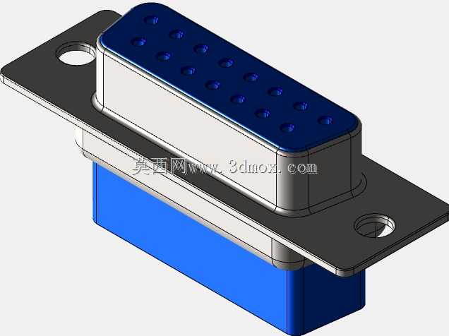 D\ U sub 15针,压接-SOLIDWORKS\\STEP
