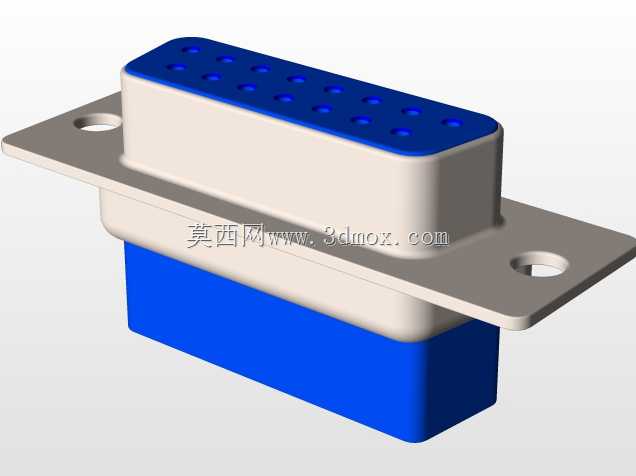 D\ U sub 15针,压接-SOLIDWORKS\\STEP