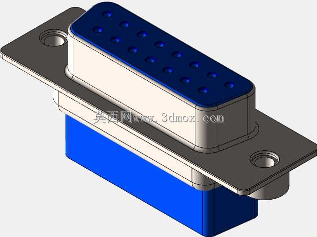 D\ U sub 15针,压接-SOLIDWORKS\\STEP