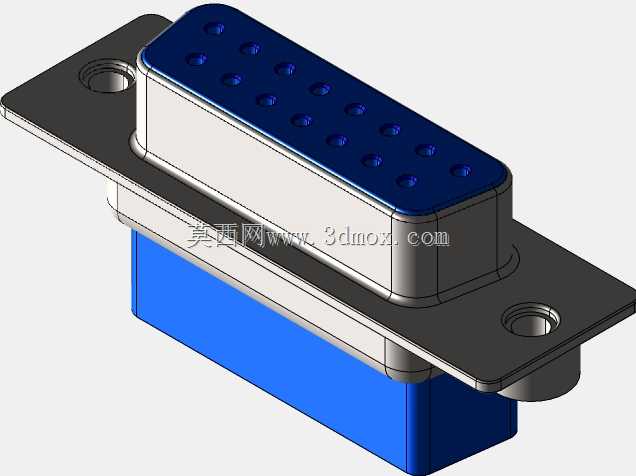 D\ U sub 15针,压接-SOLIDWORKS\\STEP
