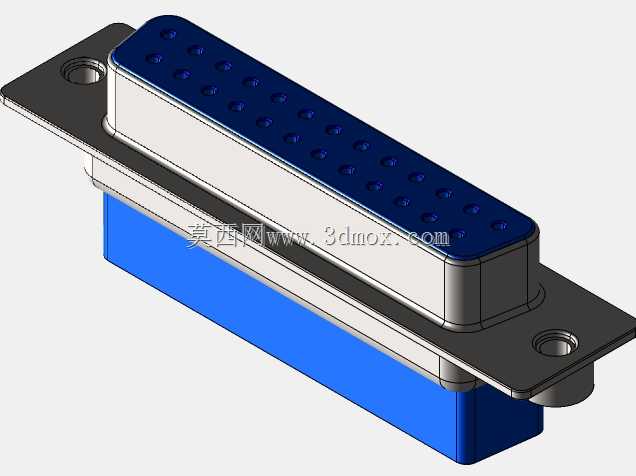 D\ U sub 25引脚,压接-SOLIDWORKS\\STEP