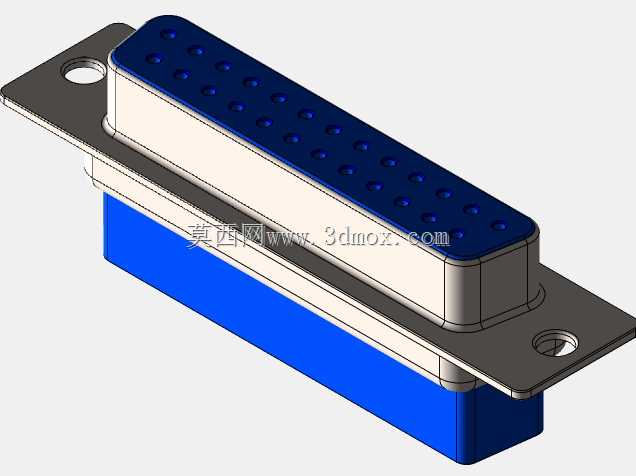 D\ U sub 25引脚,压接-SOLIDWORKS\\STEP