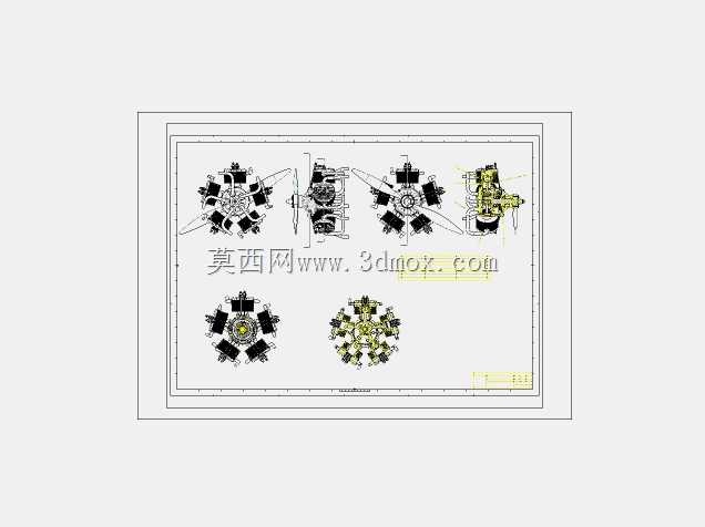 径向发动机机构与运动