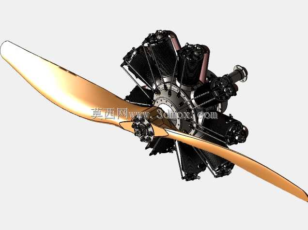 Clerget 9B 130Hp 1/6标度旋转发动机