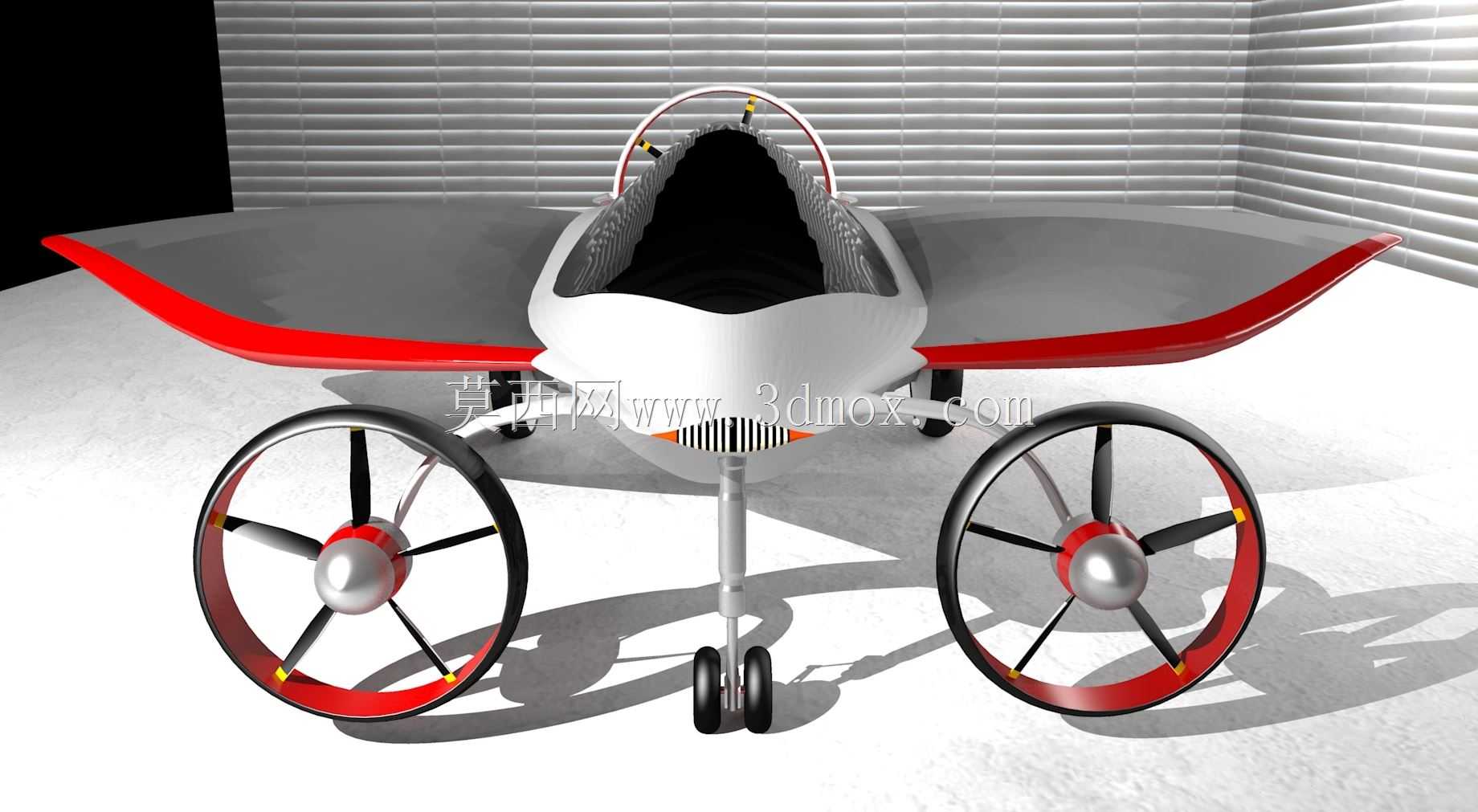叶子3D飞车。不是TF-X Terrafugia,因为我没有STEP/IGES:)