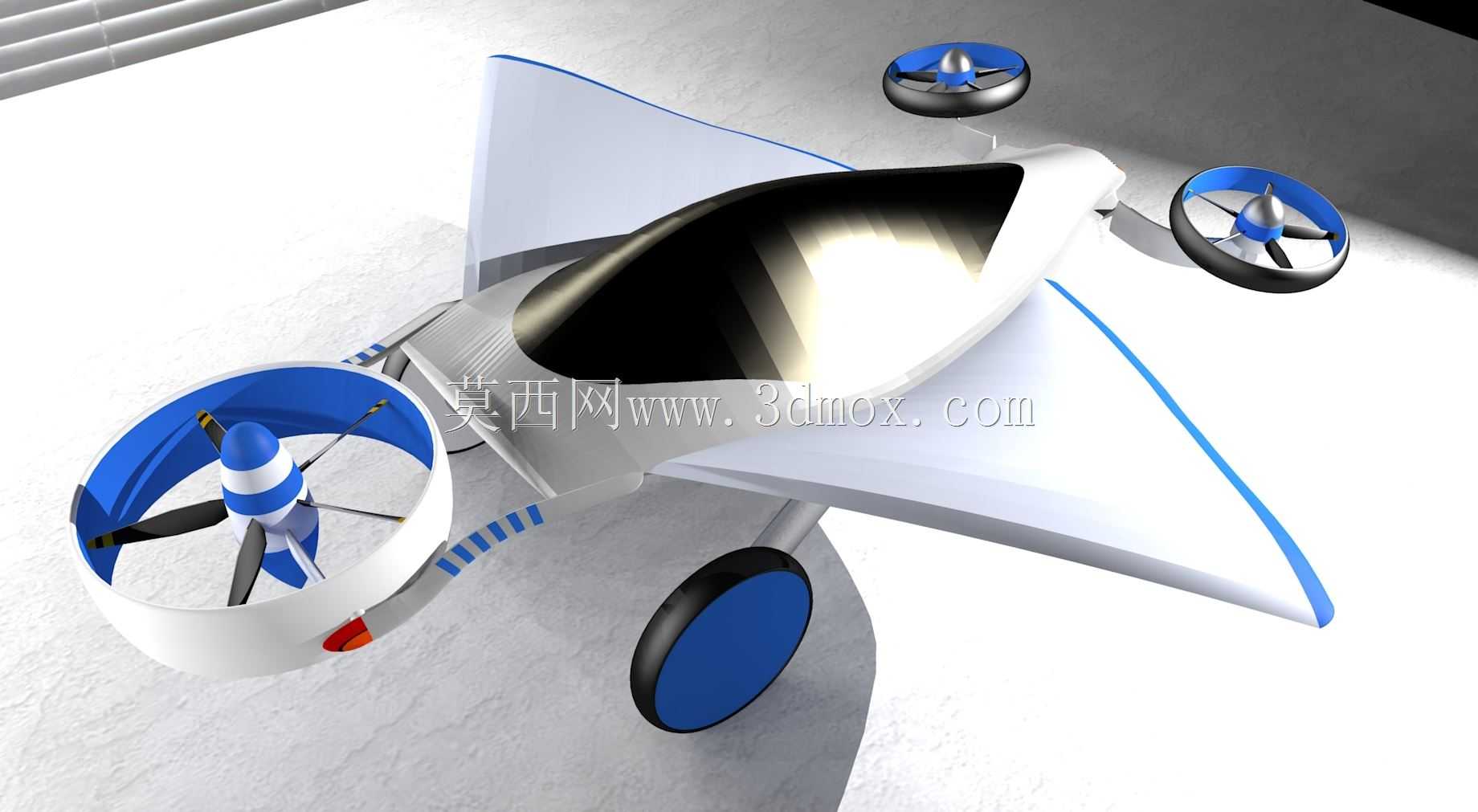 叶子3D飞车。不是TF-X Terrafugia,因为我没有STEP/IGES:)