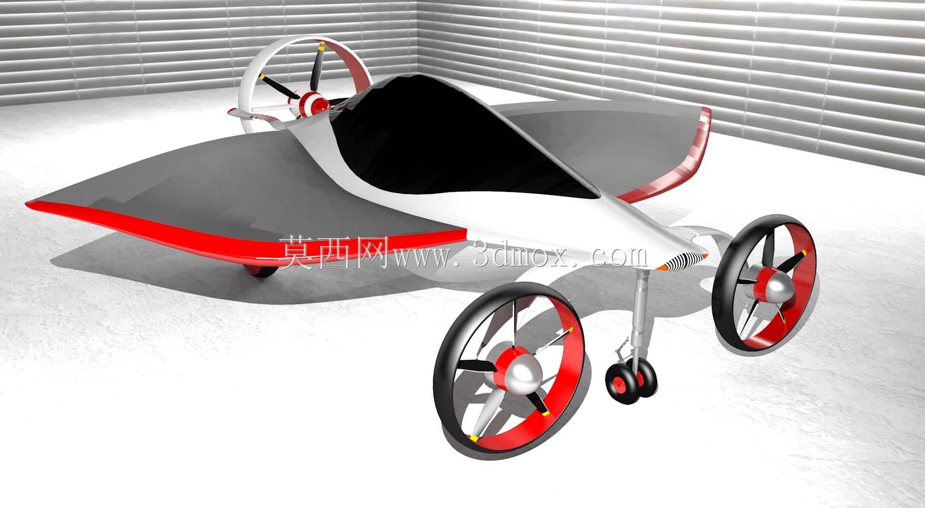 叶子3D飞车。不是TF-X Terrafugia,因为我没有STEP/IGES:)