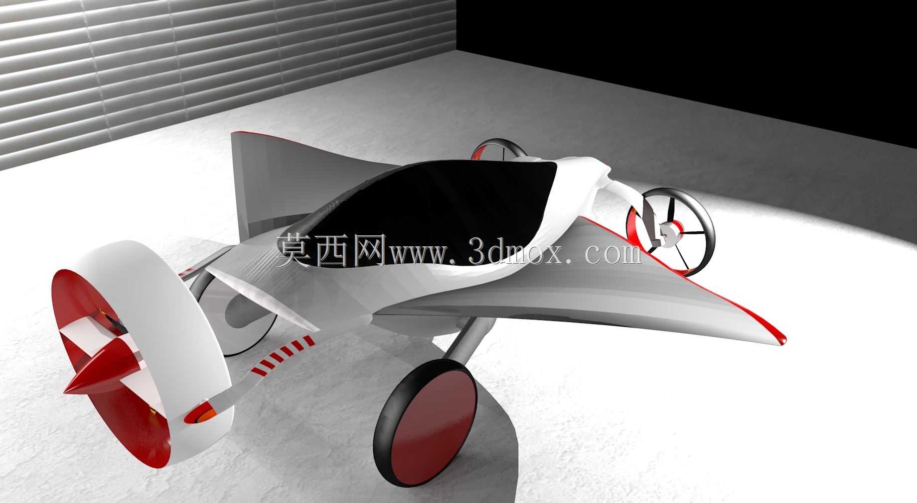 叶子3D飞车。不是TF-X Terrafugia,因为我没有STEP/IGES:)