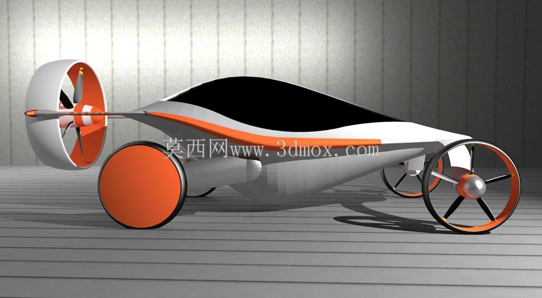 叶子3D飞车。不是TF-X Terrafugia,因为我没有STEP/IGES:)