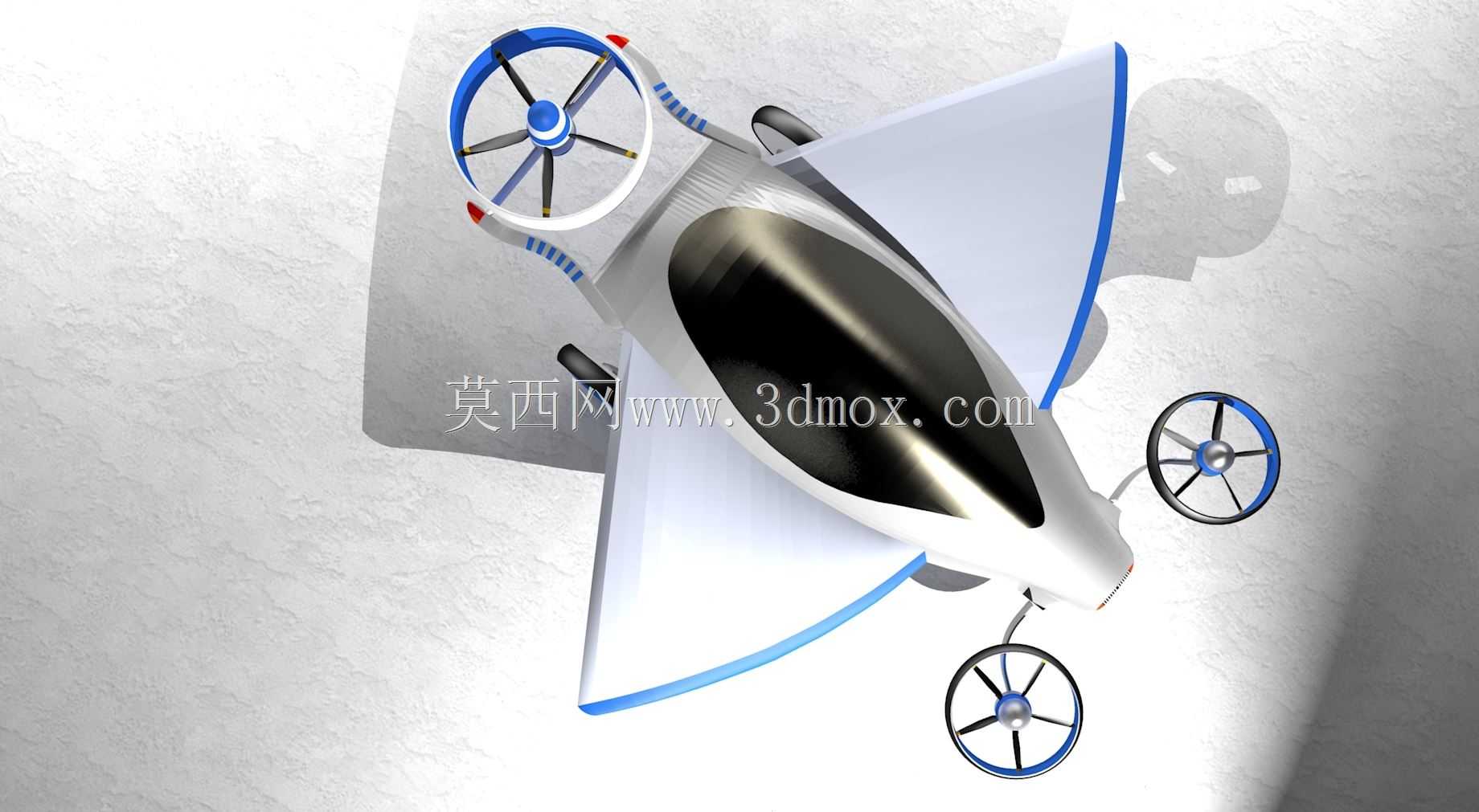 叶子3D飞车。不是TF-X Terrafugia,因为我没有STEP/IGES:)