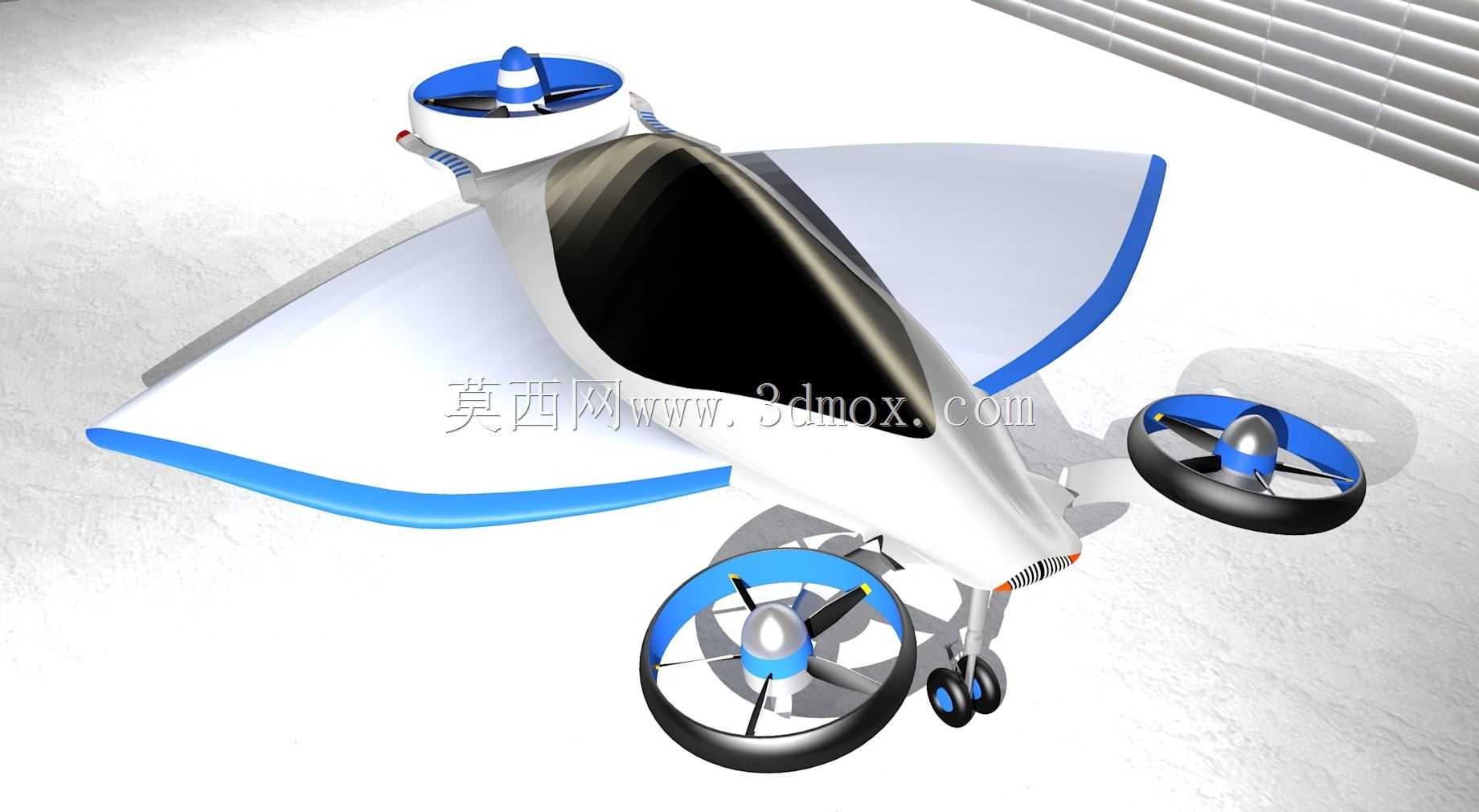 叶子3D飞车。不是TF-X Terrafugia,因为我没有STEP/IGES:)