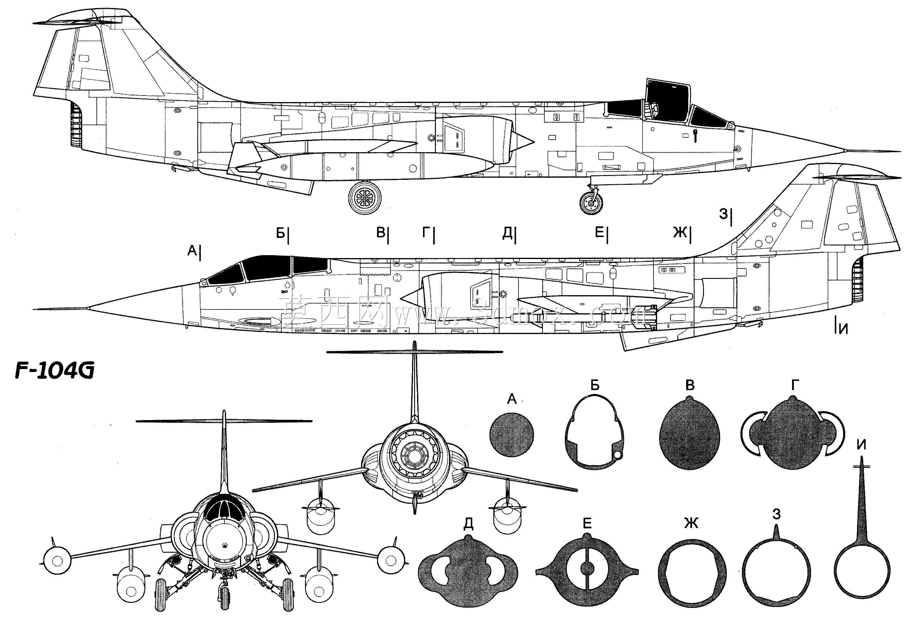 F-104星际战斗机双座