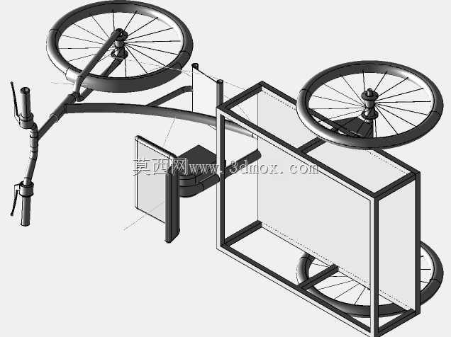 使用标准组件的E trike。