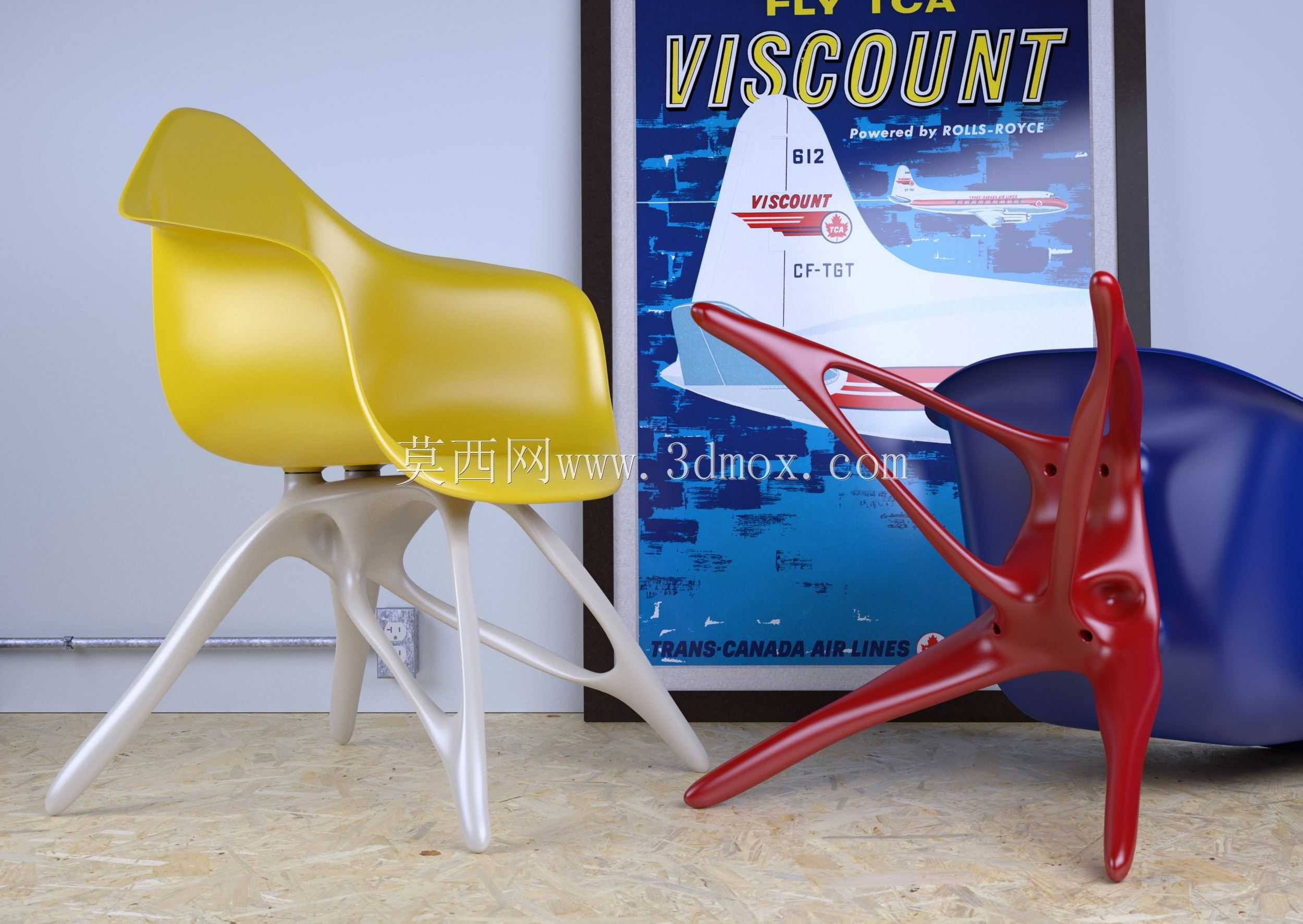 基于拓扑优化的模压塑料扶手椅