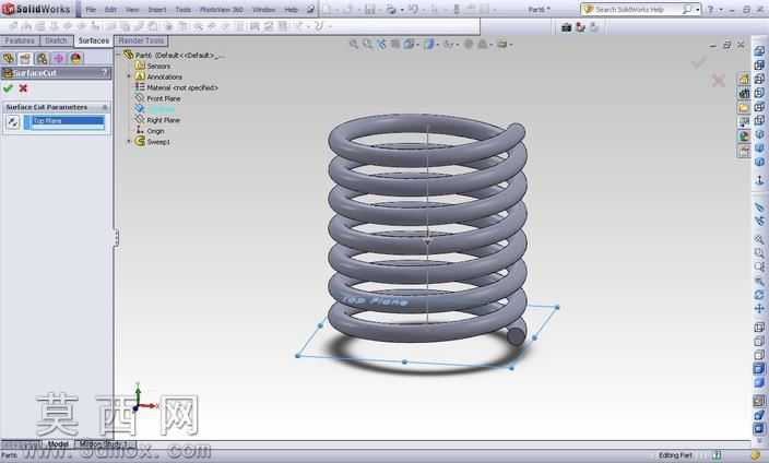 教程:如何使Solidworks压缩弹簧的动画吗?