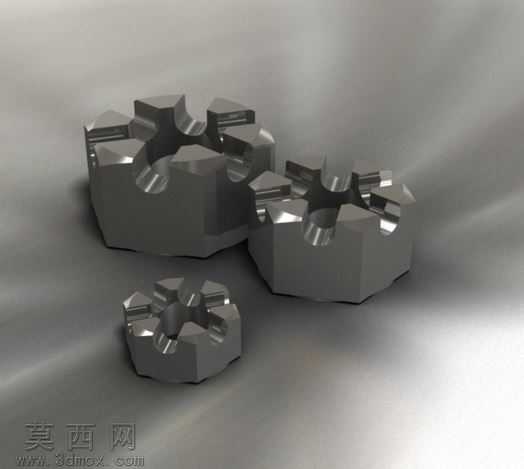 城堡的六角螺母-22尺寸