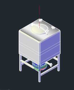 3D 200加仑食品搅拌机