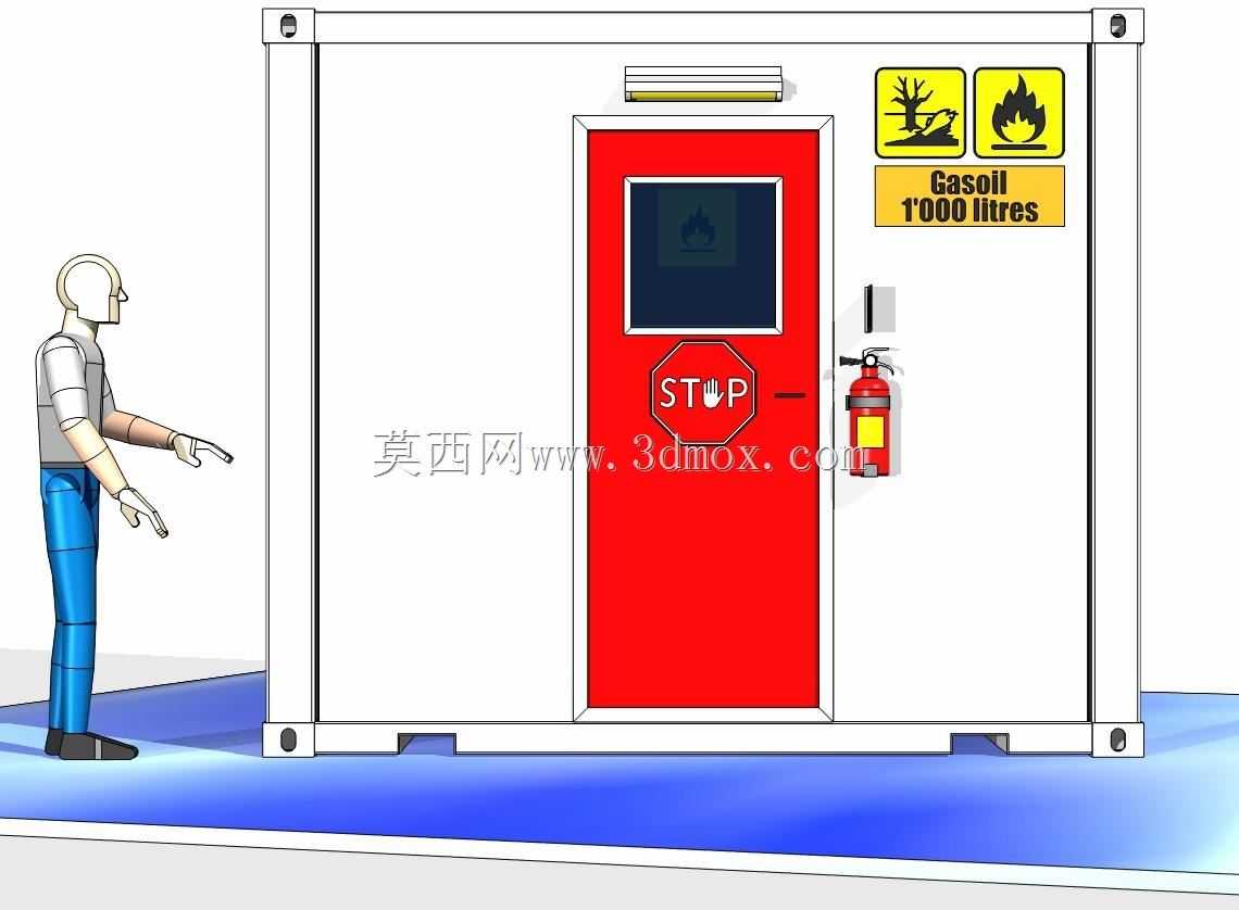 7各种概念的紧急集装箱床镇。