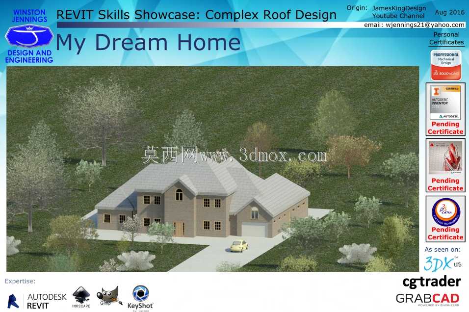 Revit技能展示:我的梦想之家