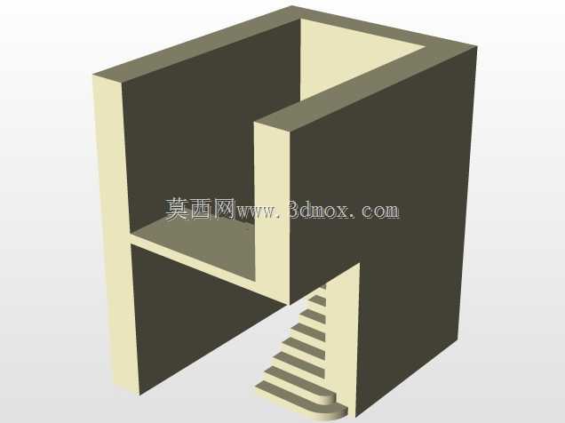 全版楼梯配有不锈钢扶手