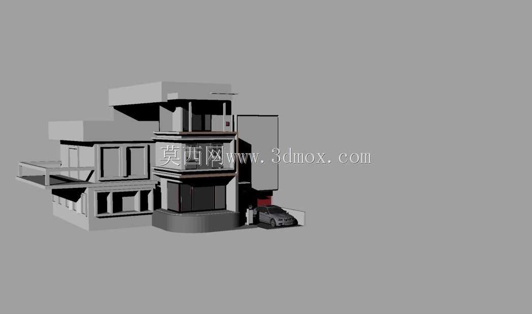 带附加的3D房屋