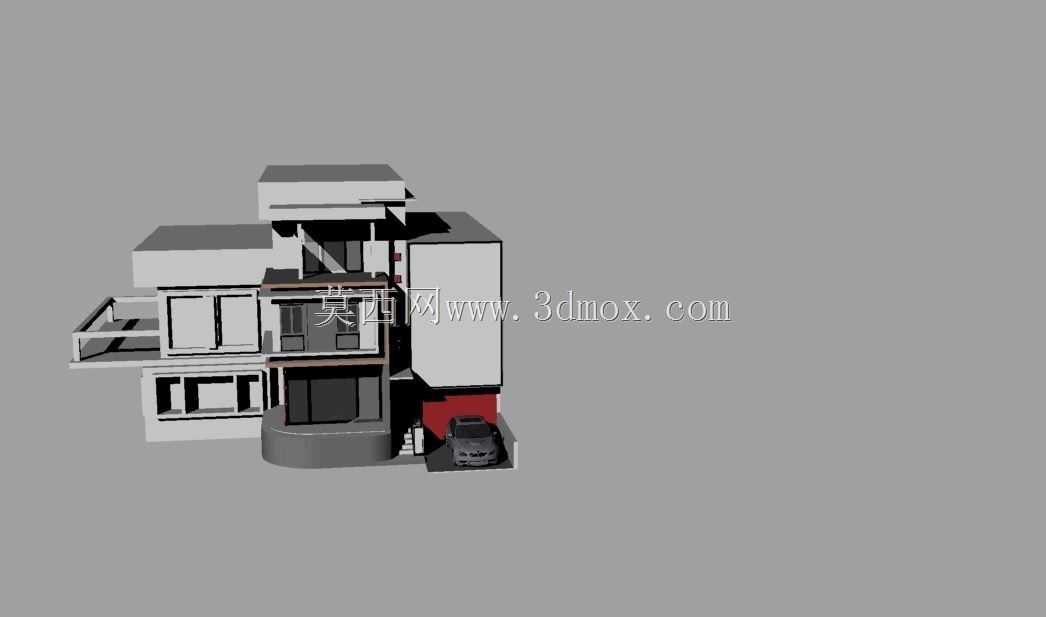 带附加的3D房屋