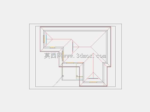 AUTOCAD Skills Showcase-三维房屋平面图