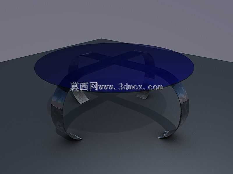 中置咖啡桌玻璃+镍
