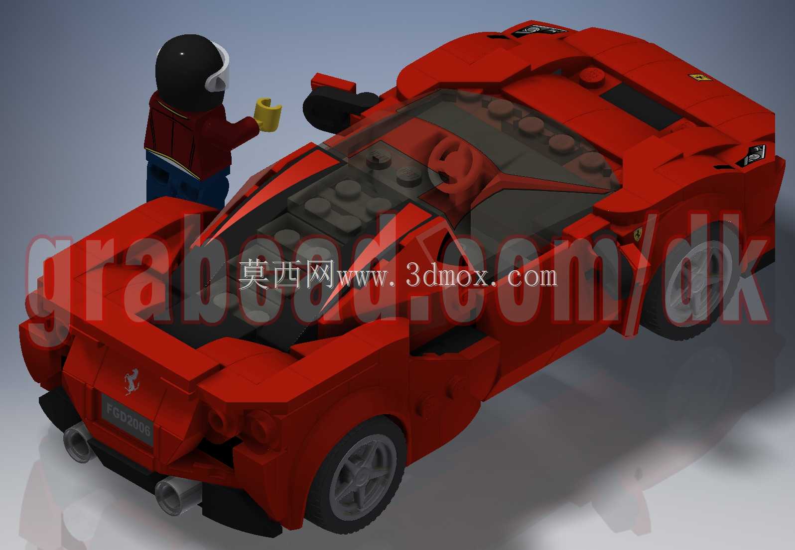 乐高速度冠军-法拉利F8 Biturbo(76895)