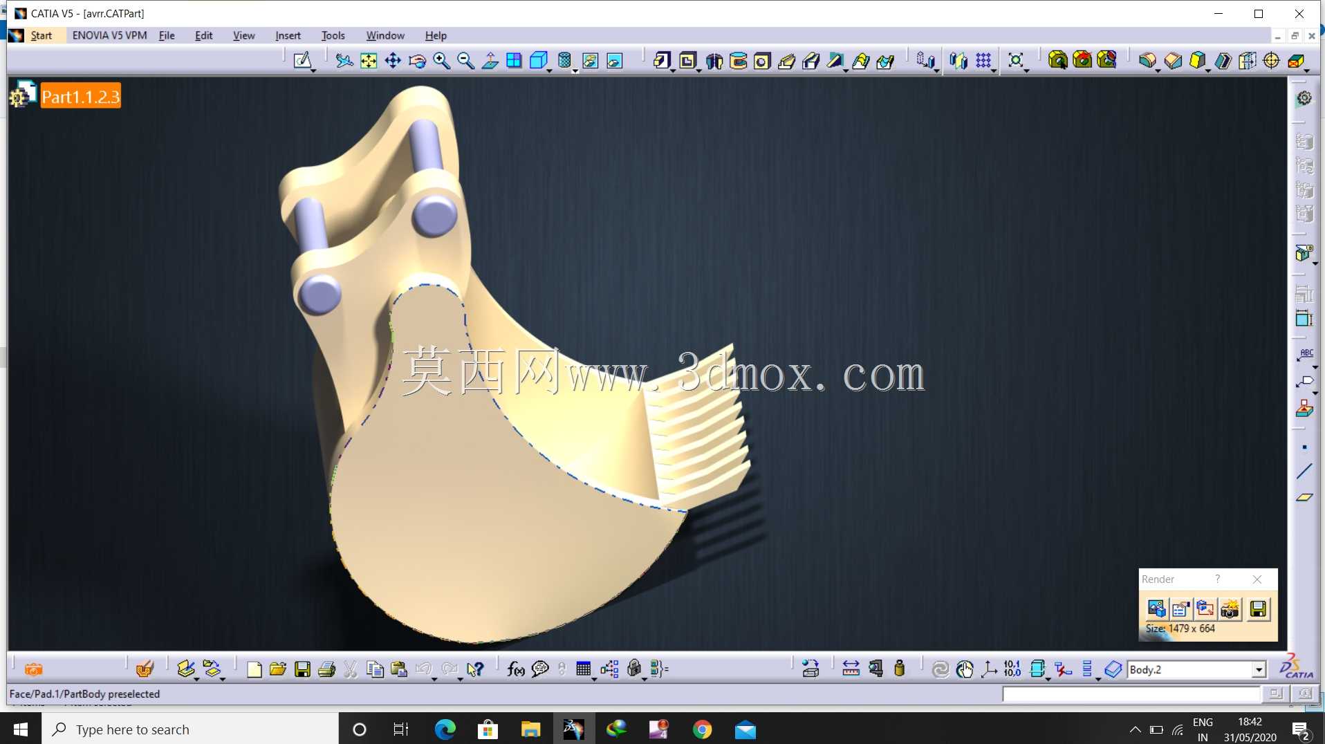 沃尔沃挖掘机| CATIA V5 R20 | JCb
