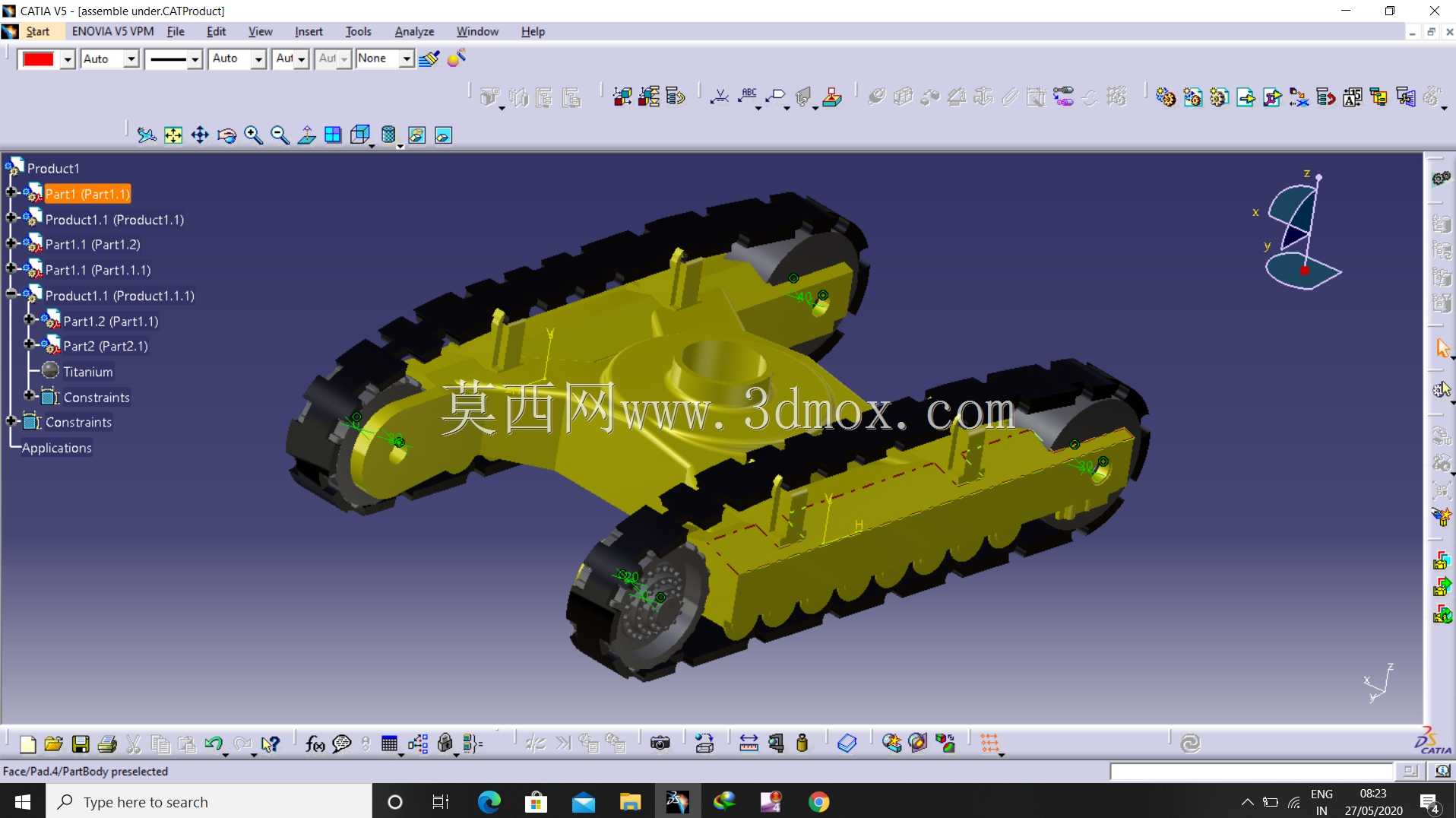 沃尔沃挖掘机| CATIA V5 R20 | JCb