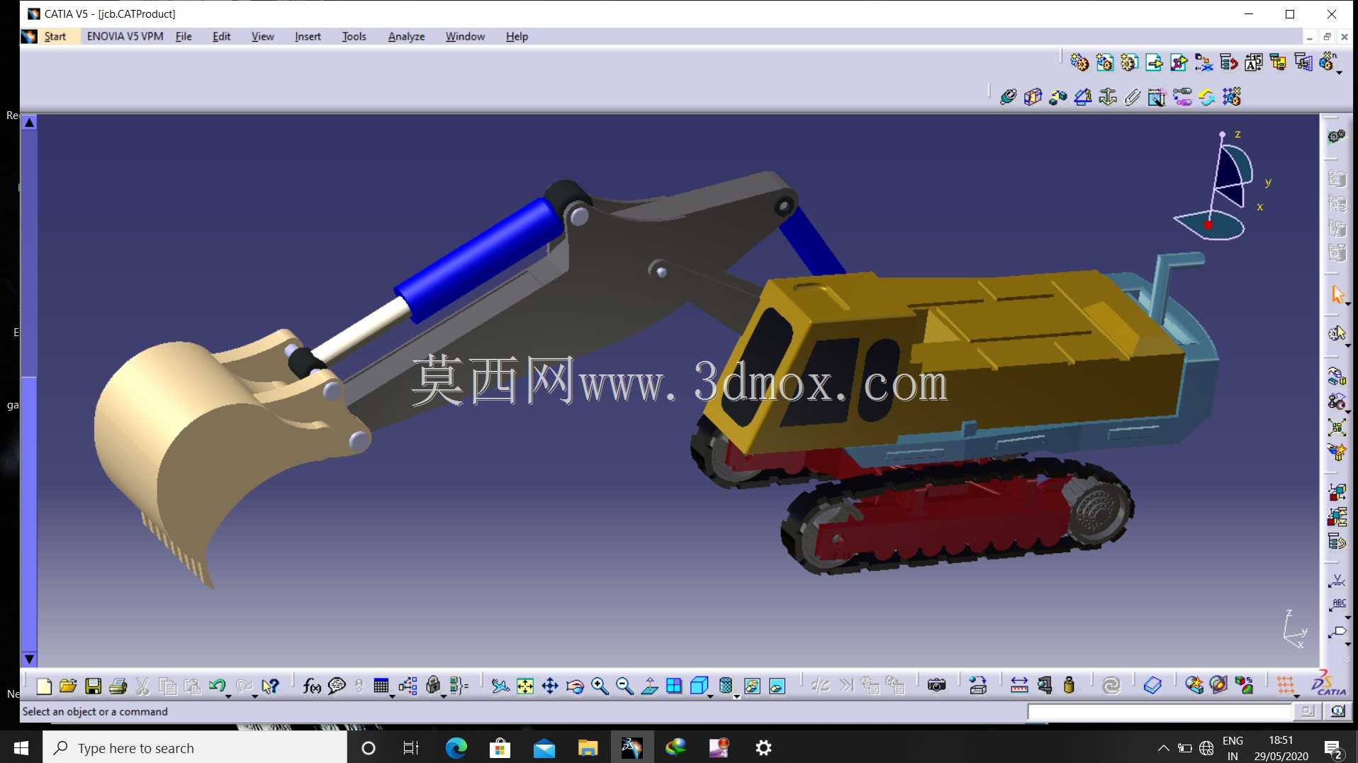 沃尔沃挖掘机| CATIA V5 R20 | JCb