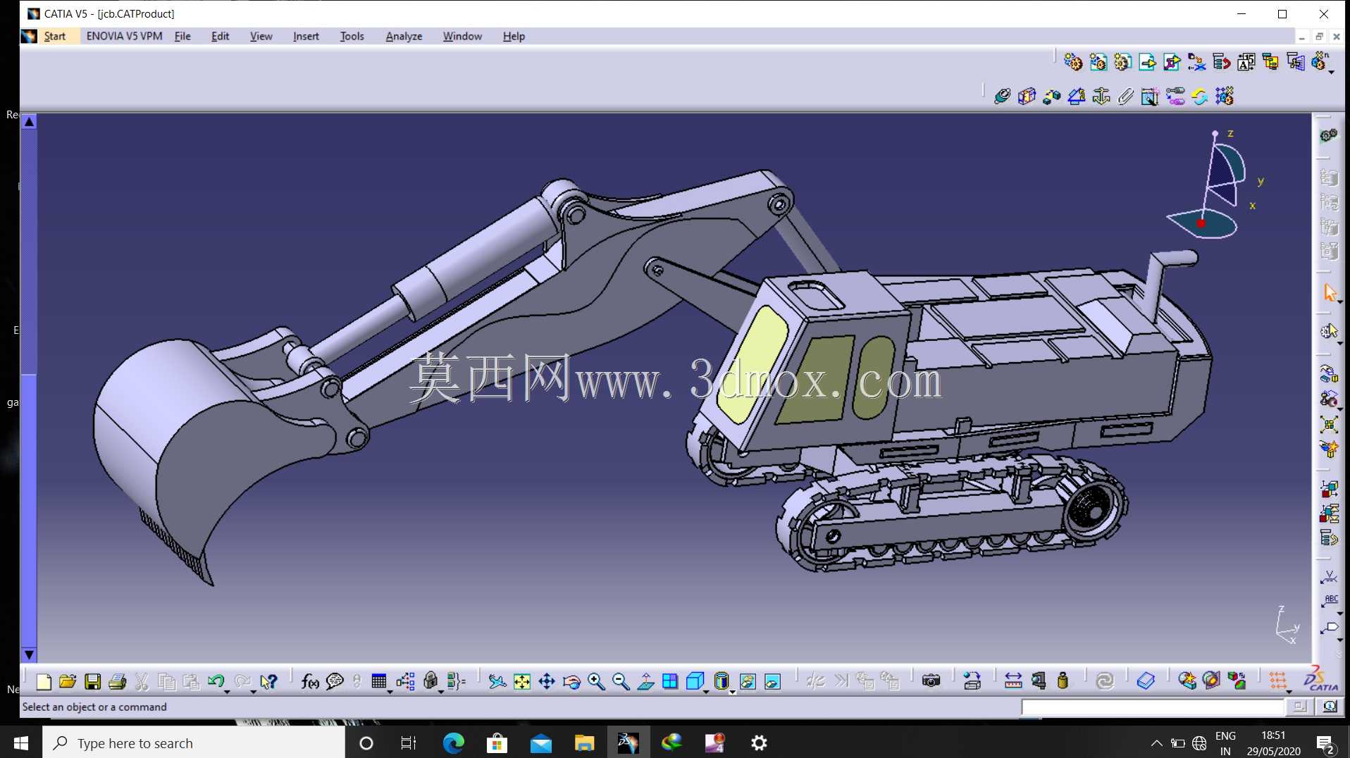 沃尔沃挖掘机| CATIA V5 R20 | JCb