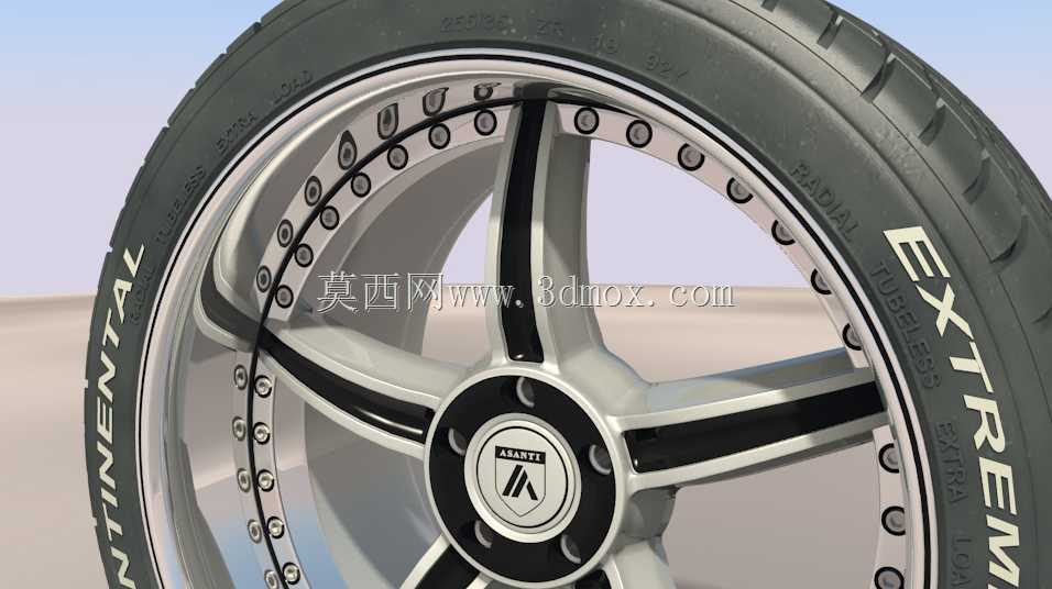 Asanti B2车轮w。接触式轮胎