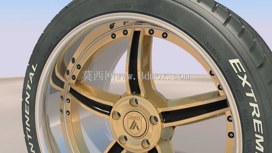 Asanti B2车轮w。接触式轮胎