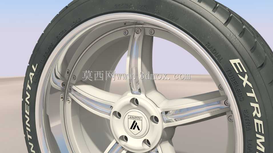 Asanti B2车轮w。接触式轮胎