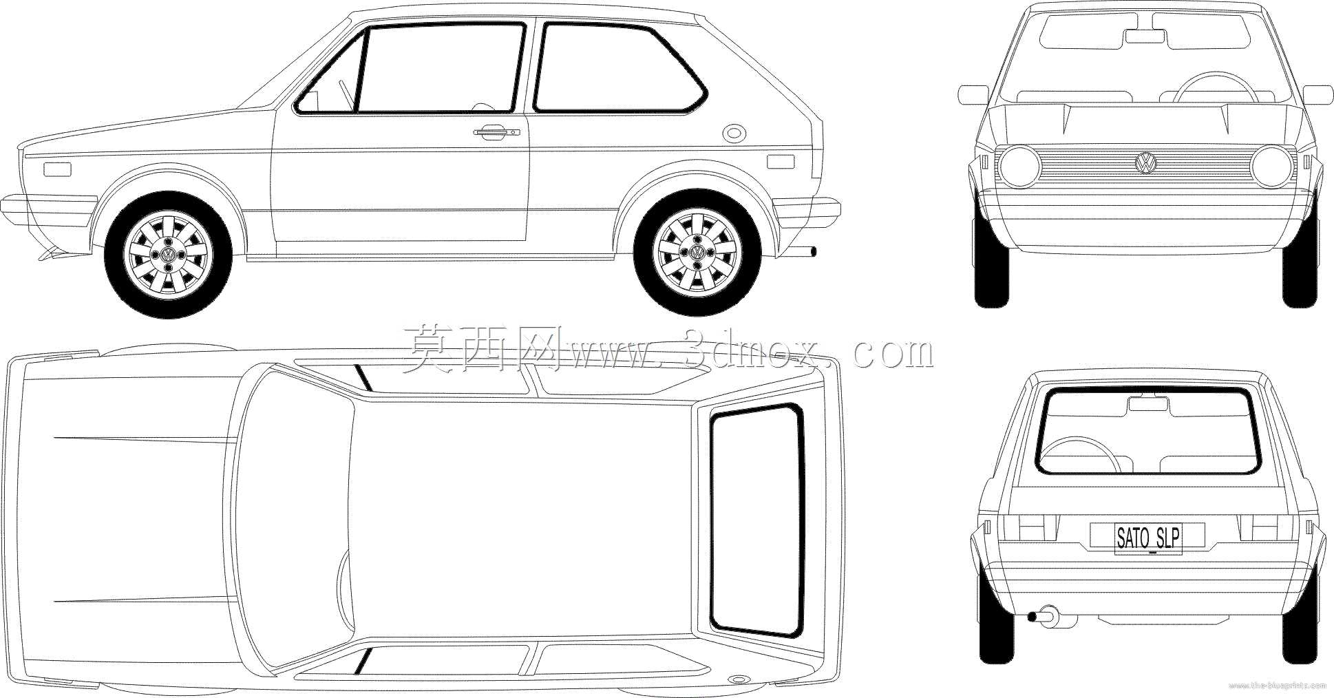 高尔夫Mk1车身外壳