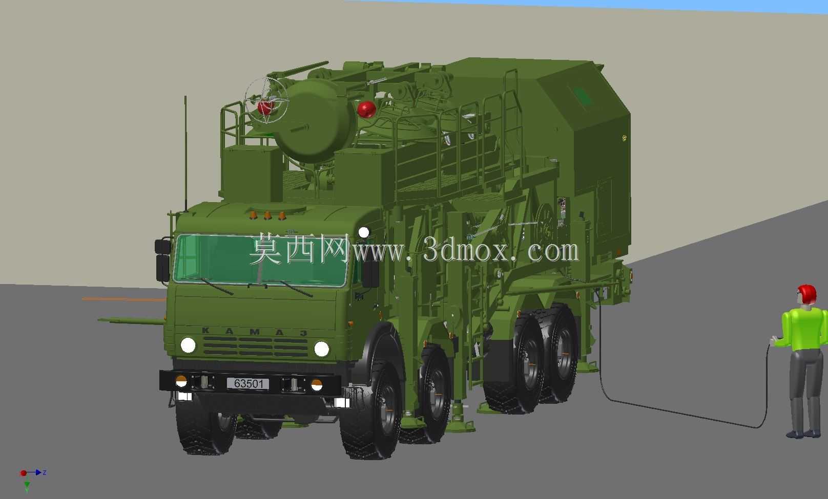 ����˹������KAMAZ 63501 8x8�����䱸��MIK-MKS���ƶ�ϵͳ