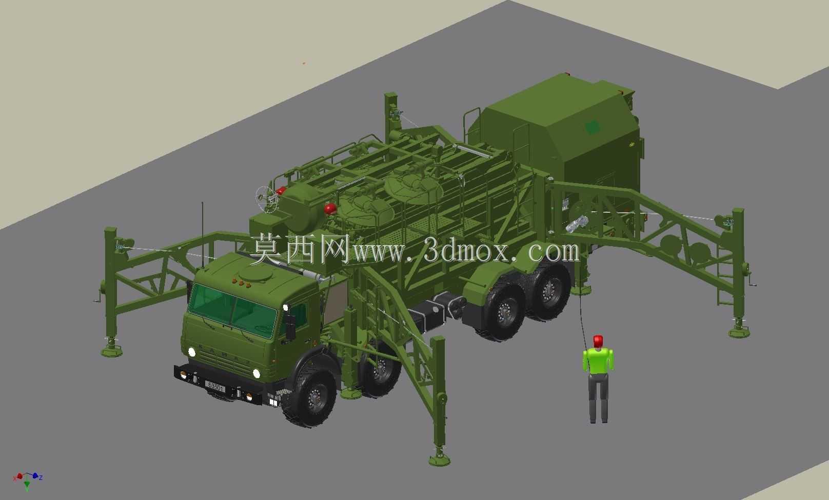 ����˹������KAMAZ 63501 8x8�����䱸��MIK-MKS���ƶ�ϵͳ