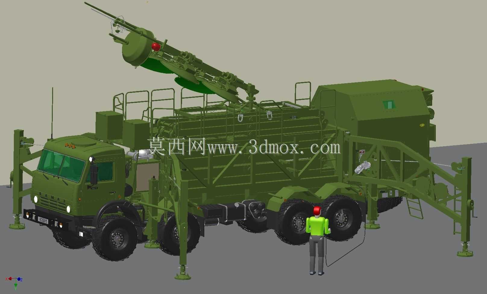 ����˹������KAMAZ 63501 8x8�����䱸��MIK-MKS���ƶ�ϵͳ