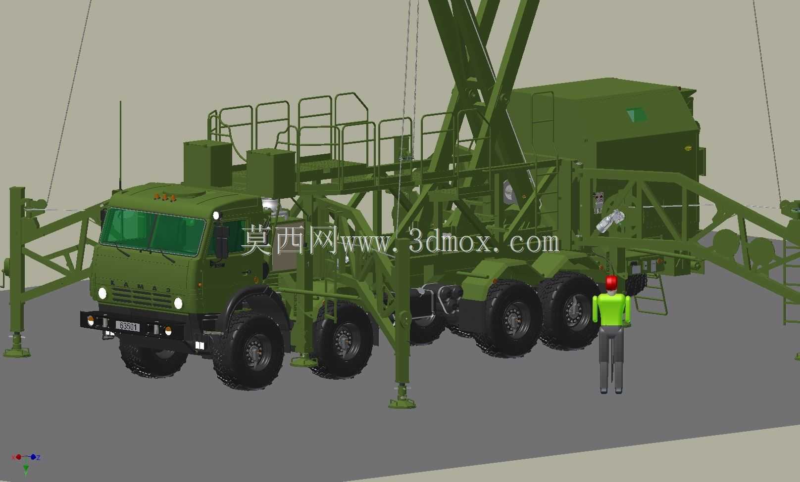 ����˹������KAMAZ 63501 8x8�����䱸��MIK-MKS���ƶ�ϵͳ