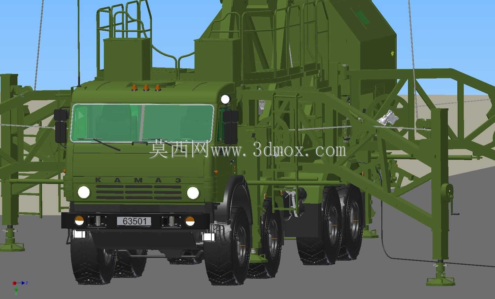 ����˹������KAMAZ 63501 8x8�����䱸��MIK-MKS���ƶ�ϵͳ