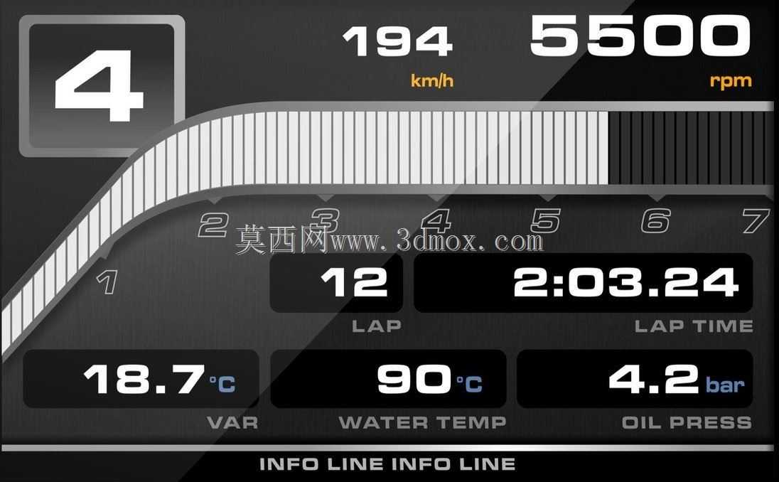 数字赛车显示器