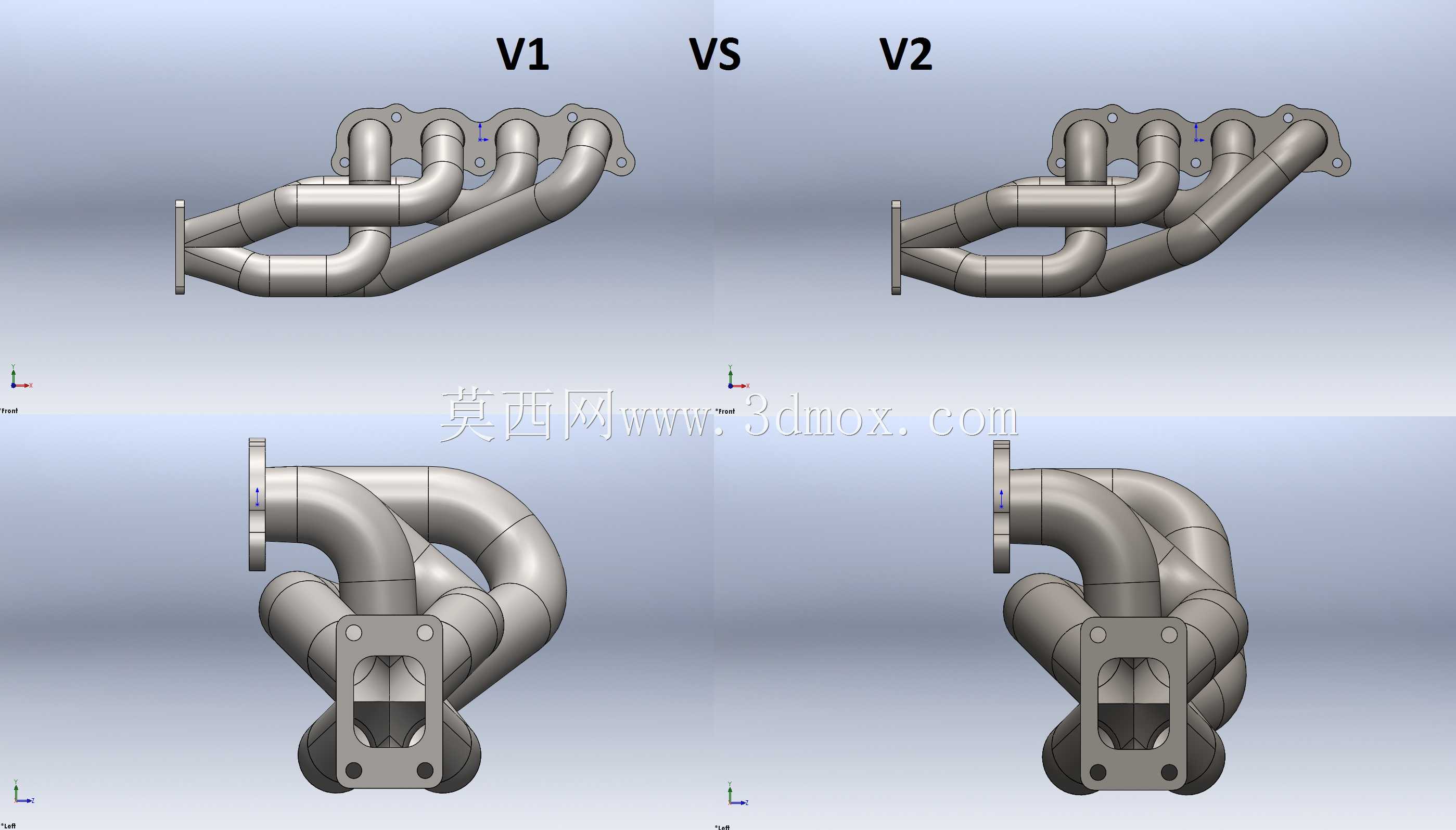 K20A T3 v2涡轮排气歧管