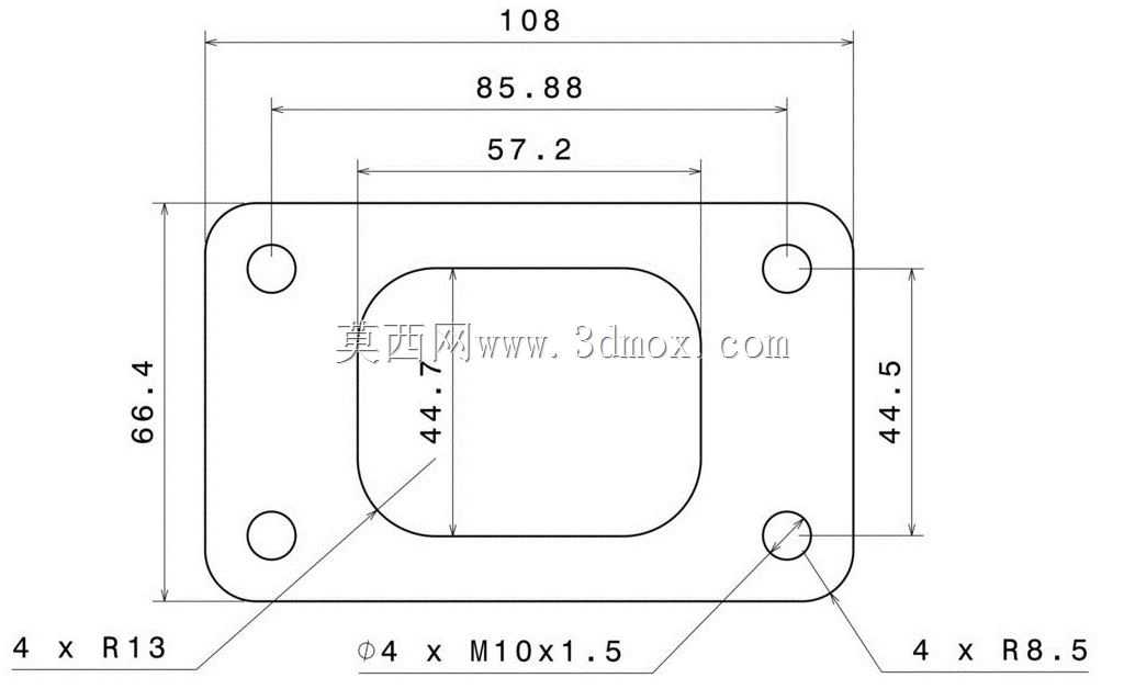 K20A T3 v2涡轮排气歧管