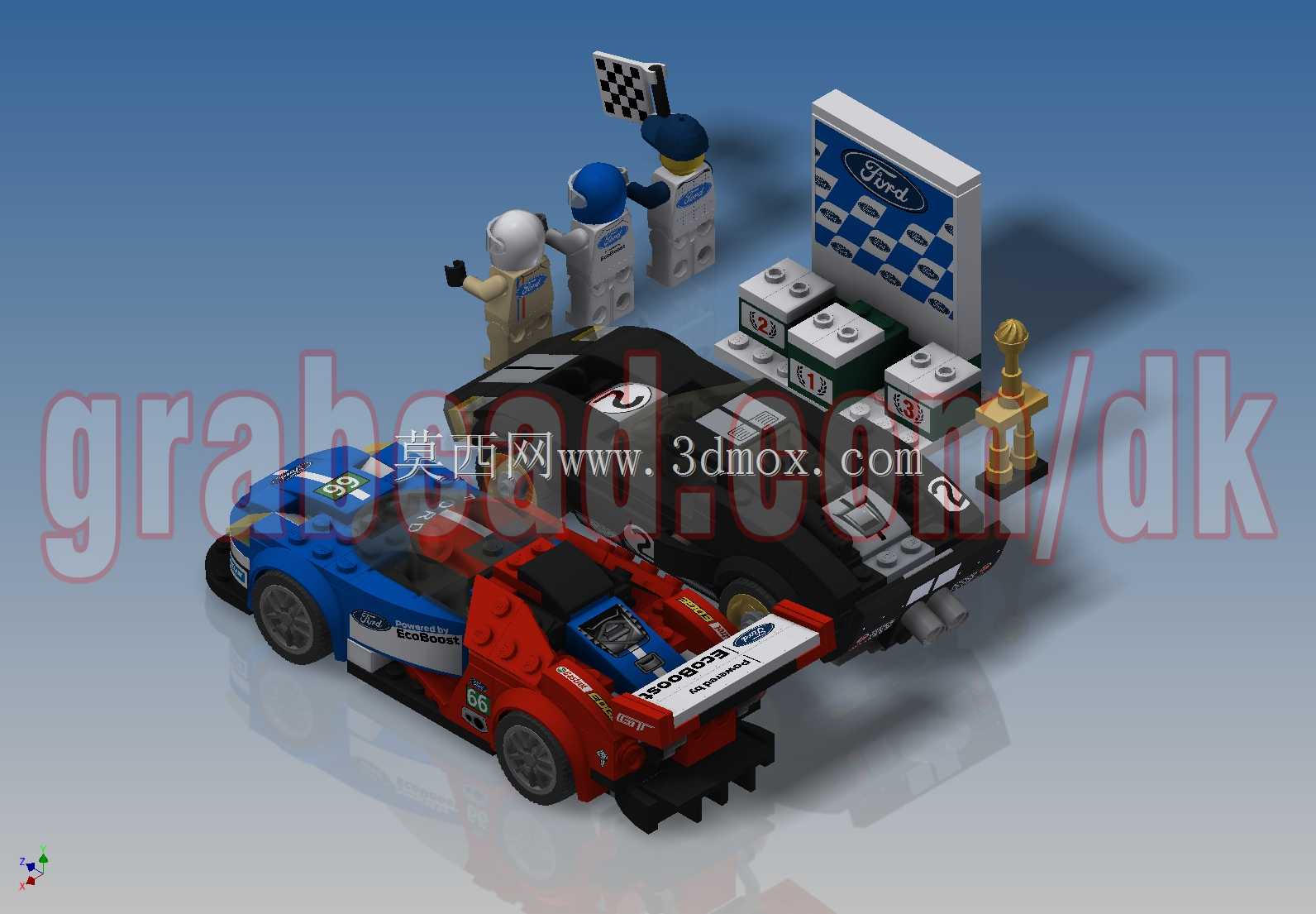 乐高速度冠军-2016福特GT\u0026 1966福特GT40(75881)