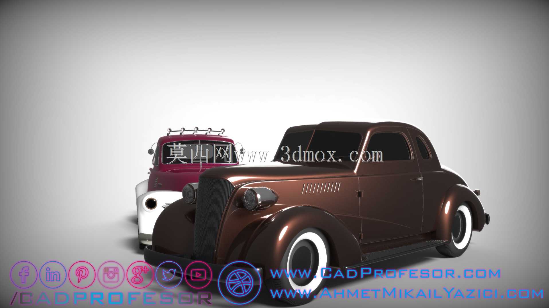 雪佛兰轿跑车1937年SolidWorks汽车模型由艾哈迈特米凯尔亚兹?c?